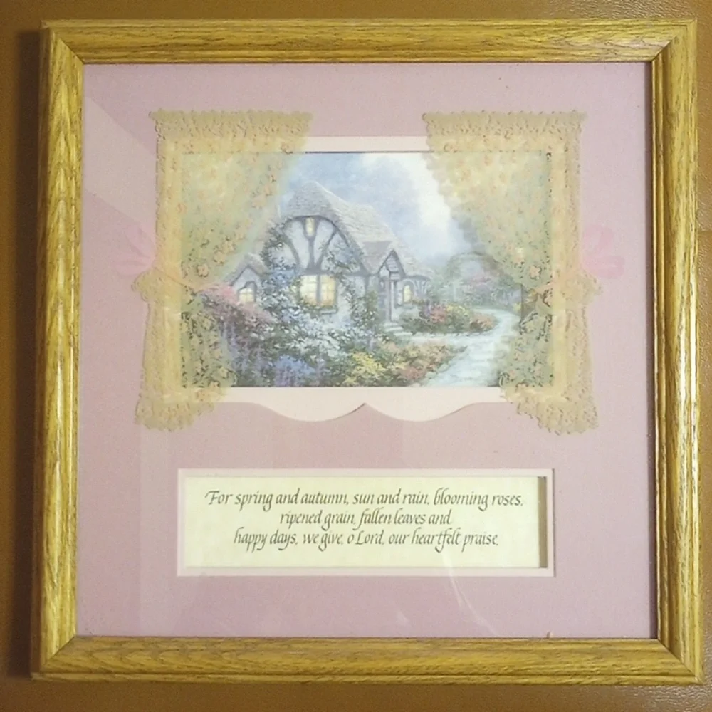 Imagine Design Framed Wall Art w/ Calligraphy. Christian/ Catholic/ Religious